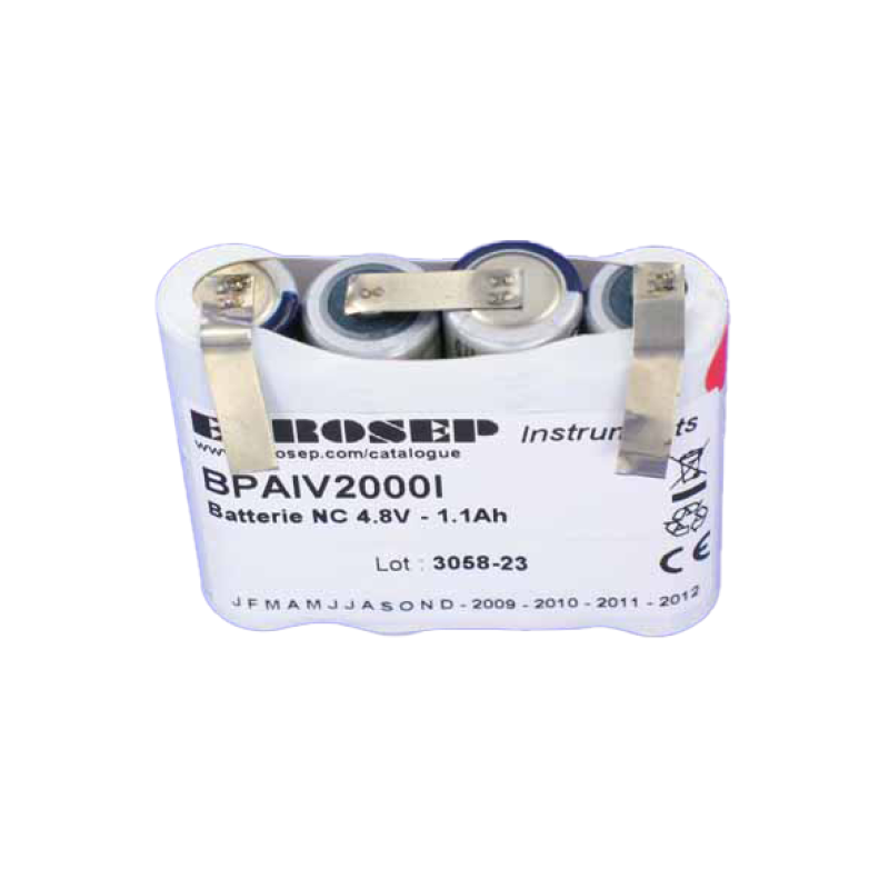 BATT THERMOMÈTRE IVAC/ALARIS 2000 4.8V 1.1AH