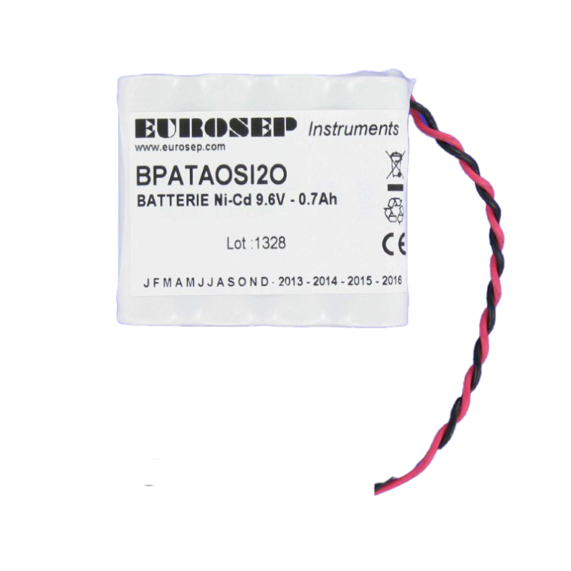 BATT RESP. TAEMA OSIRIS 1/2 9,6V 0,7AH - ORIGINE