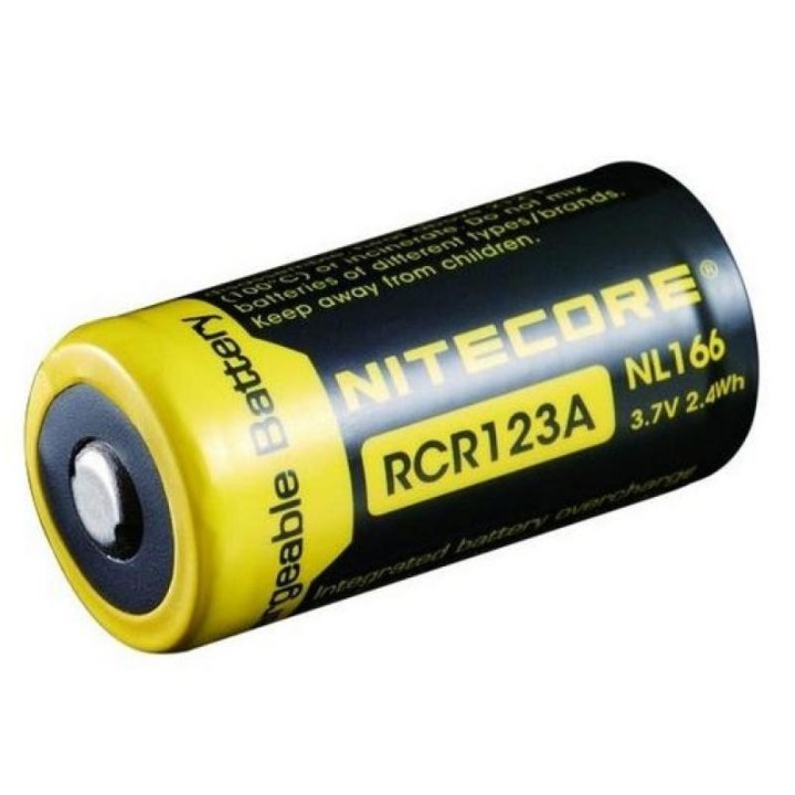 PILE CR123A LITHIUM RECHARGEABLE NITECORE NL166