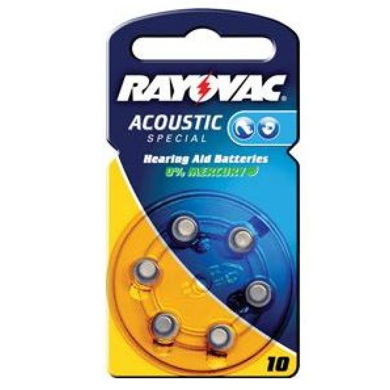 PILE BOUTON V10 ZINC-AIR RAYOVAC