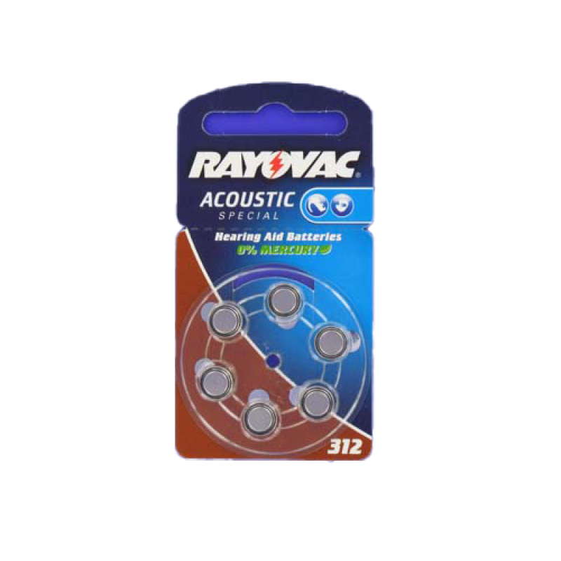 PILE BOUTON V1312 ZINC-AIR RAYOVAC
