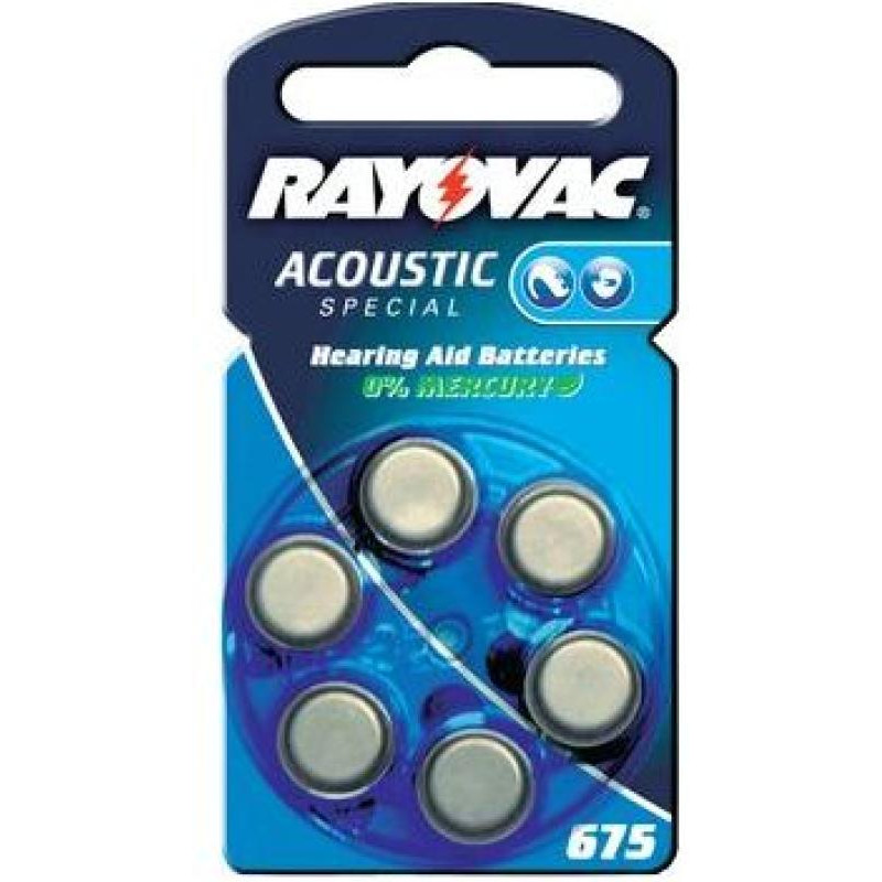 PILE BOUTON V675 ZINC-AIR RAYOVAC