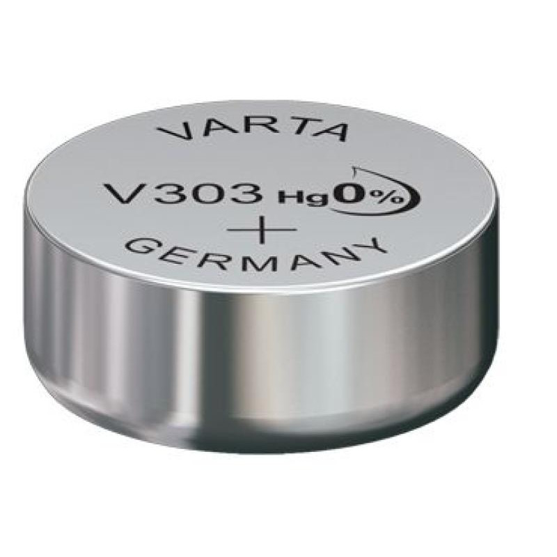 PILE BOUTON V303 OXYDE ARGENT VARTA