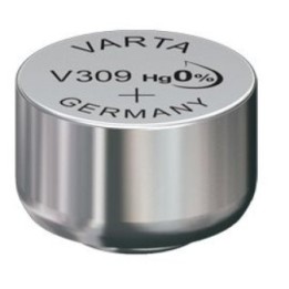 PILE BOUTON V309 OXYDE ARGENT VARTA