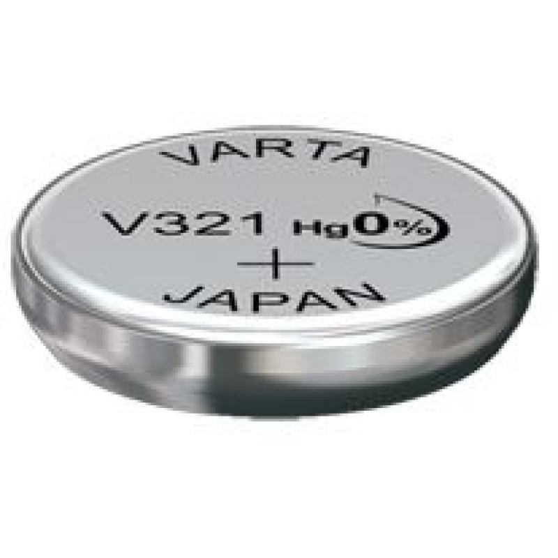 PILE BOUTON V321 OXYDE ARGENT VARTA