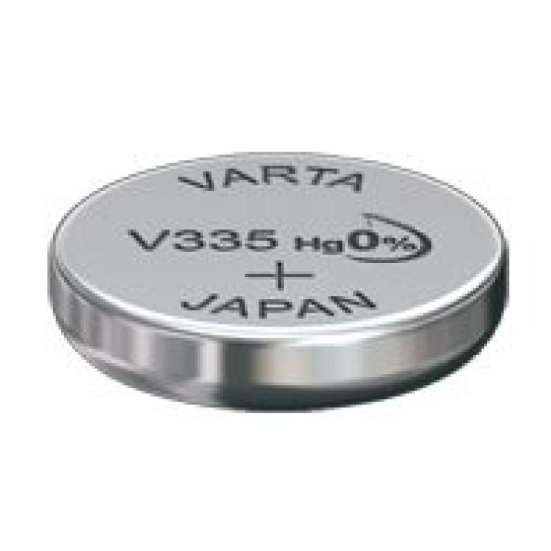 PILE BOUTON V335 OXYDE ARGENT VARTA