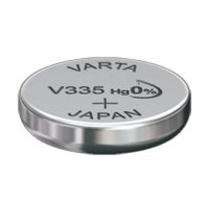 PILE BOUTON V335 OXYDE ARGENT VARTA