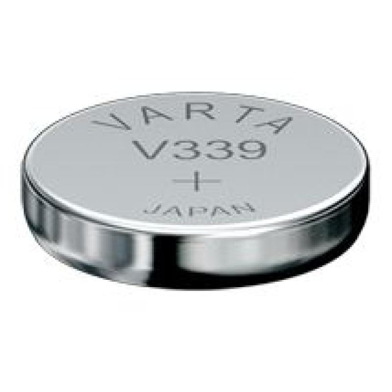 PILE BOUTON V339 OXYDE ARGENT VARTA