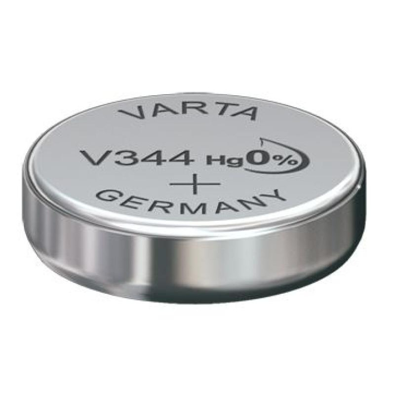 PILE BOUTON V344 OXYDE ARGENT VARTA