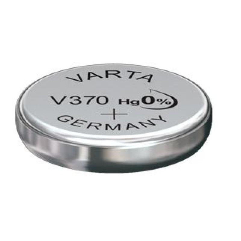 PILE BOUTON V370 OXYDE ARGENT VARTA