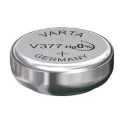 PILE BOUTON V377 OXYDE ARGENT VARTA