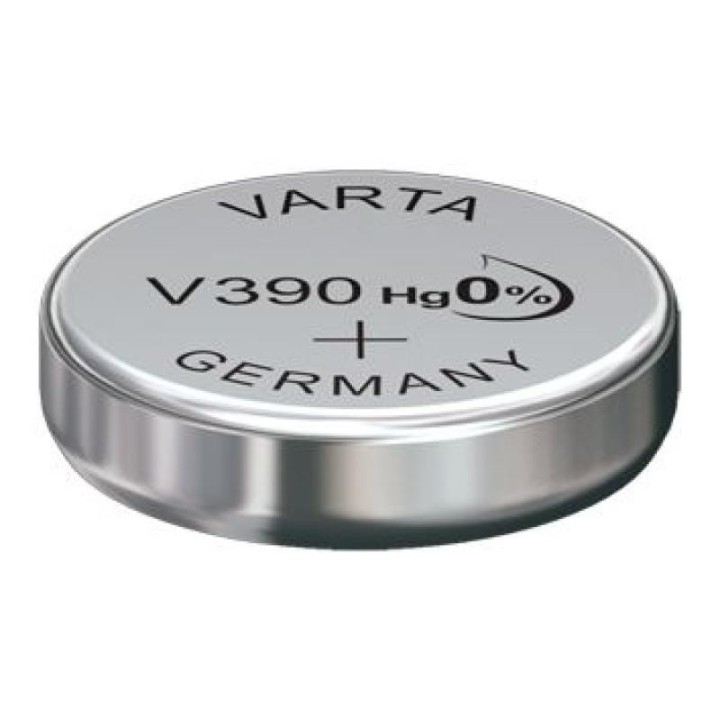PILE BOUTON V390 OXYDE ARGENT VARTA