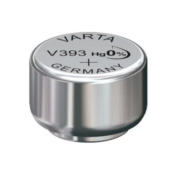 PILE BOUTON V393 OXYDE ARGENT VARTA