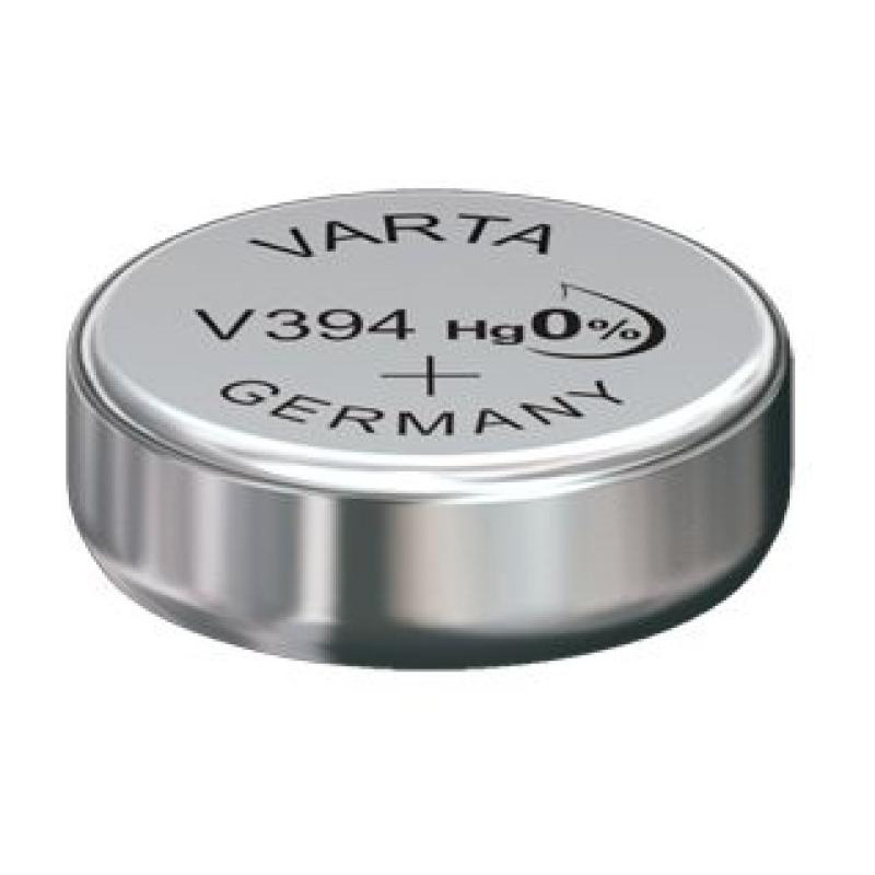 PILE BOUTON V394 OXYDE ARGENT VARTA