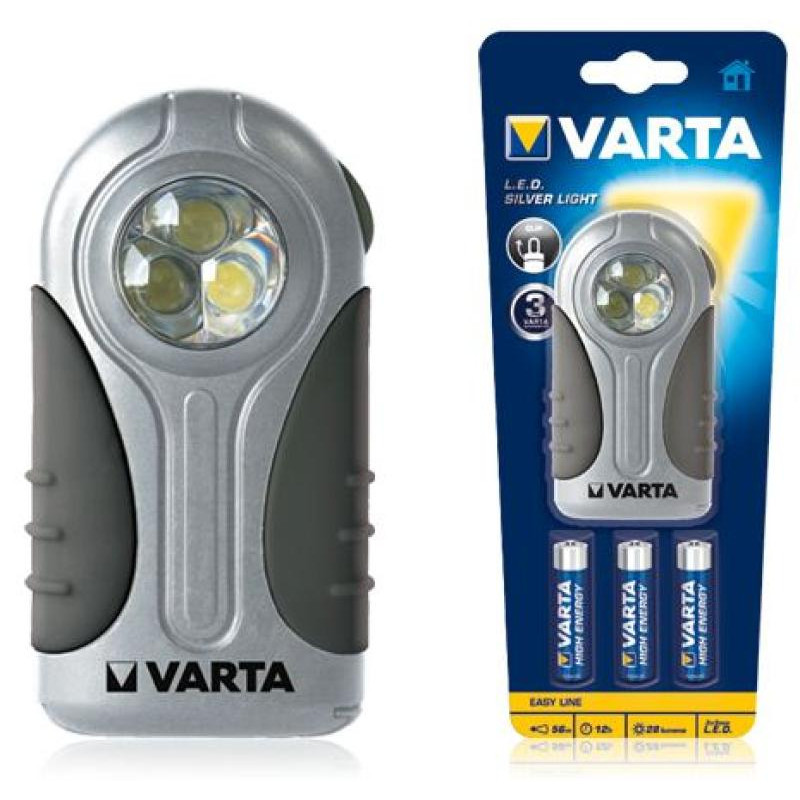 LAMPE POCHE VARTA "LED LIGHT" AVEC 3xAAA