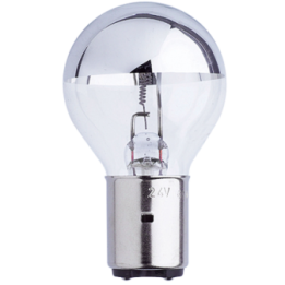 24V 60W BA20D C ARGENTEE