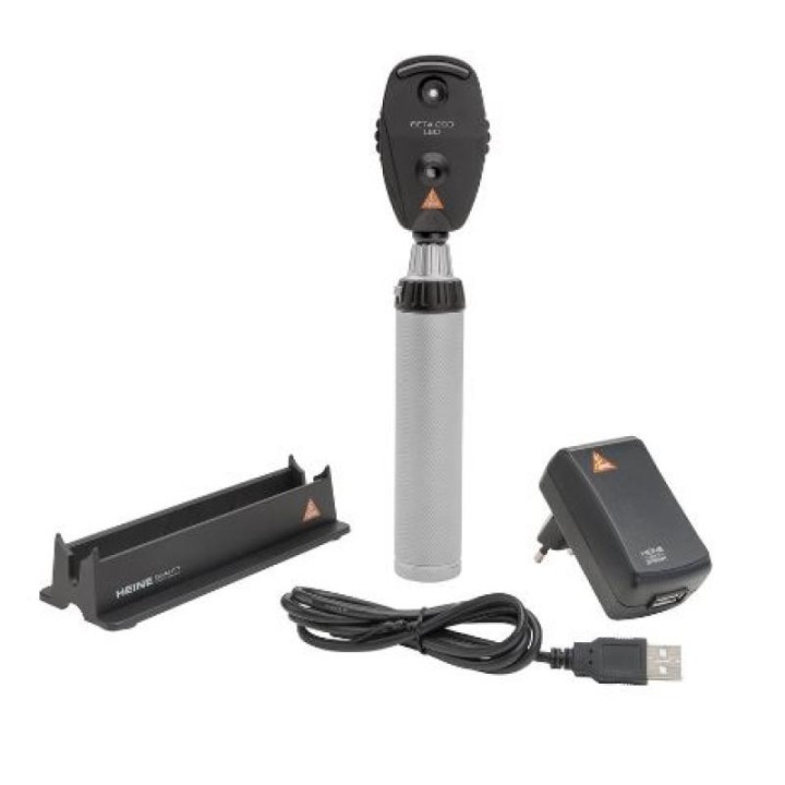 Kit Ophtalmoscope Heine BETA 200 LED - Poignée rechargeable BETA4 USB