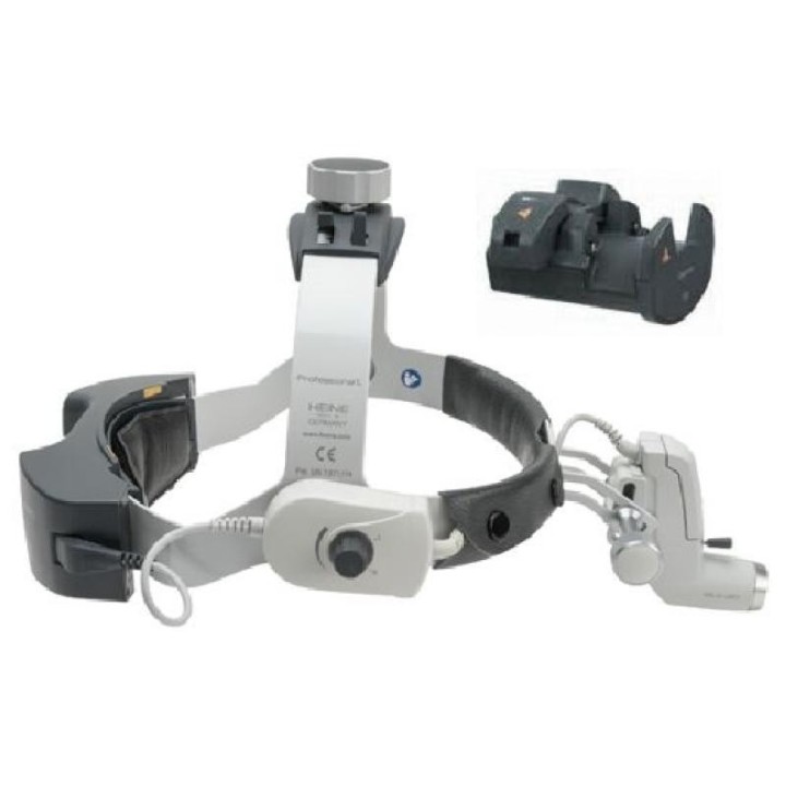Lampe frontale HEINE ML4 LED avec optiques HR / HRP 2,5x / 420mm