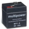 BATTERIE 6V 1,0A/H MULTIPOWER MP1-6