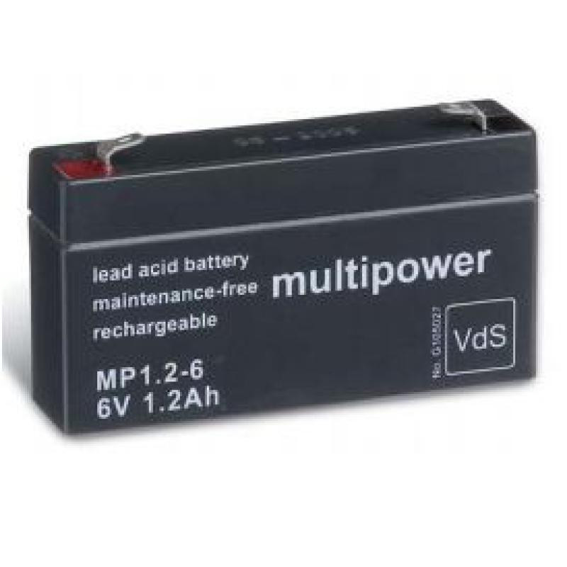 BATTERIE 6V 1,2A/H MULTIPOWER MP1,2-6