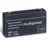 BATTERIE 6V 1,2A/H MULTIPOWER MP1,2-6