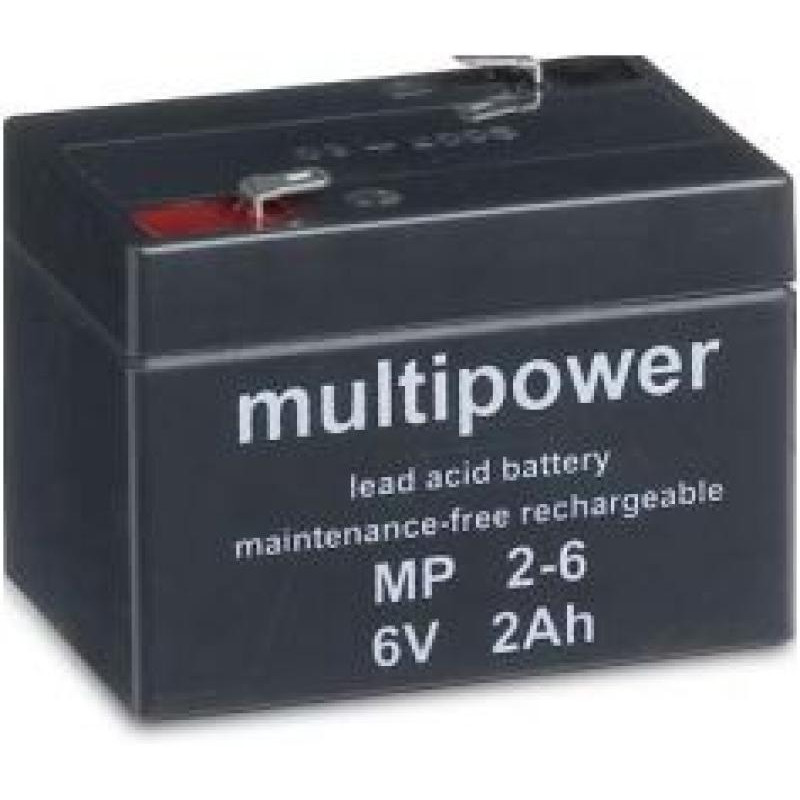 BATTERIE 6V 2,0A/H MULTIPOWER MP2-6