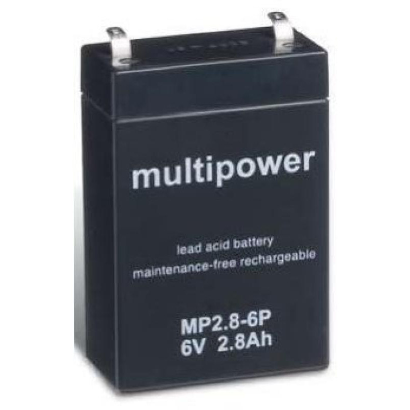 BATTERIE 6V 2,8A/H MULTIPOWER MP2,8-6P