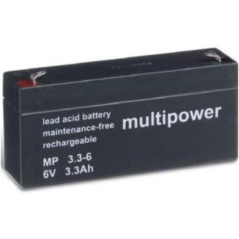 BATTERIE 6V 3,3A/H MULTIPOWER MP3,3-6