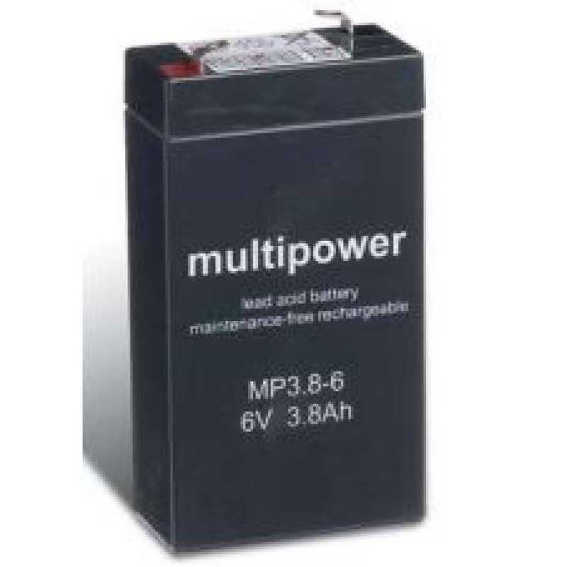 BATTERIE 6V 3,8A/H MULTIPOWER MP3,8-6