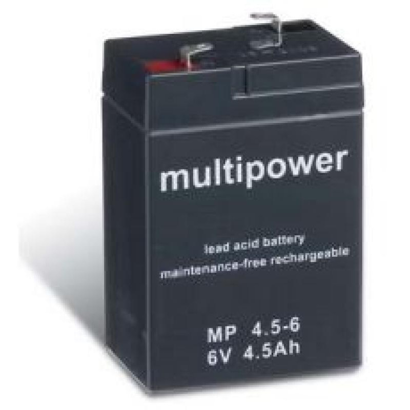 BATTERIE 6V 4,5A/H MULTIPOWER MP4,5-6