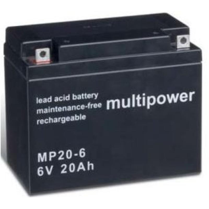 BATTERIE 6V 20A/H MULTIPOWER MP20-6