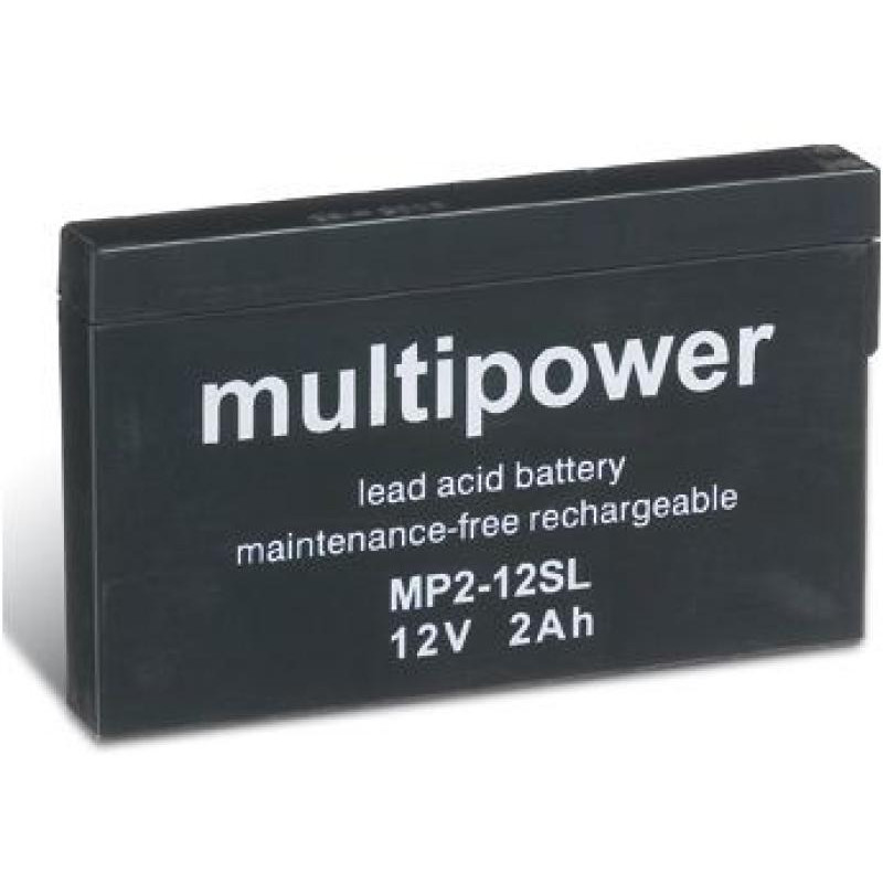 BATTERIE 12V 2,0A/H MULTIPOWER MP2-12SL