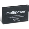 BATTERIE 12V 2,0A/H MULTIPOWER MP2-12SL