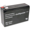BATTERIE 12V 6.0A/H MULTIPOWER MP1224H