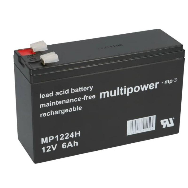 BATTERIE 12V 6.0A/H MULTIPOWER MP1224H