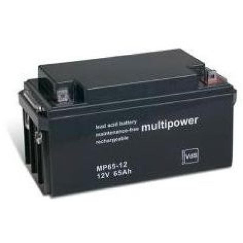 BATTERIE 12V 65A/H MULTIPOWER MP65-12