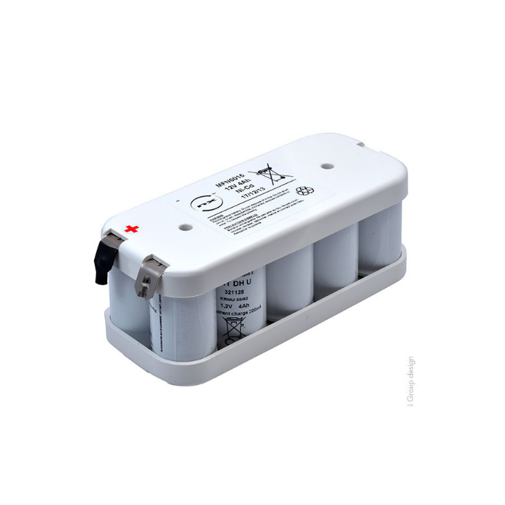 Batterie Ni-Cd 12V 7Ah 10VREFL Flasques Saft (124255)