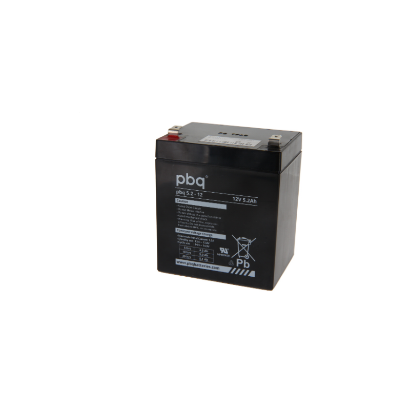 BATTERIE PLOMB PBQ 5.2-12 POUR  ARJO MINSTREL ET HAMILTON GALILEO