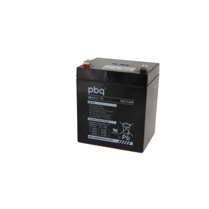 Batterie Plomb 12V PBQ 5.2-12 compatible Arjo Minstrel / Hamilton Gali