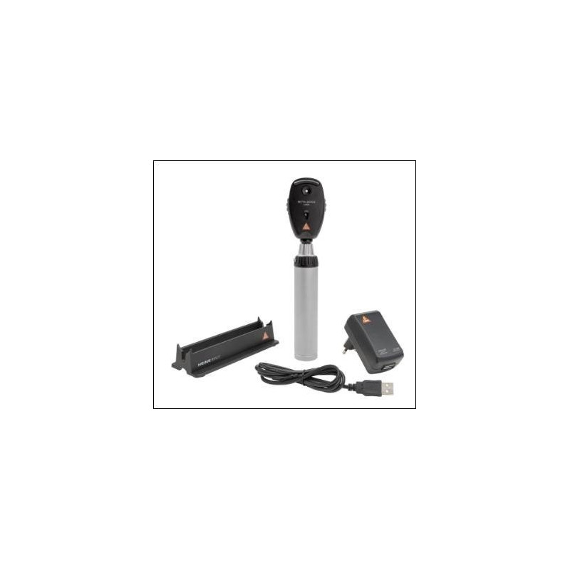 Kit Ophtalmoscope BETA 200S - BETA4 USB Poignée rechargeable + Câble USB + Bloc d’alimentation enfichable