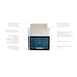 Cardiomate EVI 10 pouce Tablette ECG + Imprimante portable SPENGLER