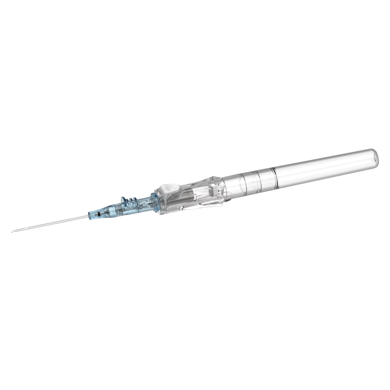 Cathéter BD Insyte Autoguard Blood Control sans ailettes 22G 25mm Bleu, boîte de 50