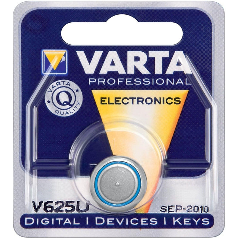 Piles bouton alcalines Varta – V625U/LR9/px625 a 200 mAh 6V S1x4 (1)