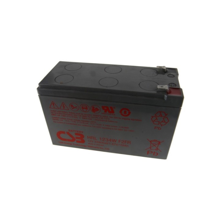 Batterie au plomb-gel 12V CSB HRL1234WF2-FR