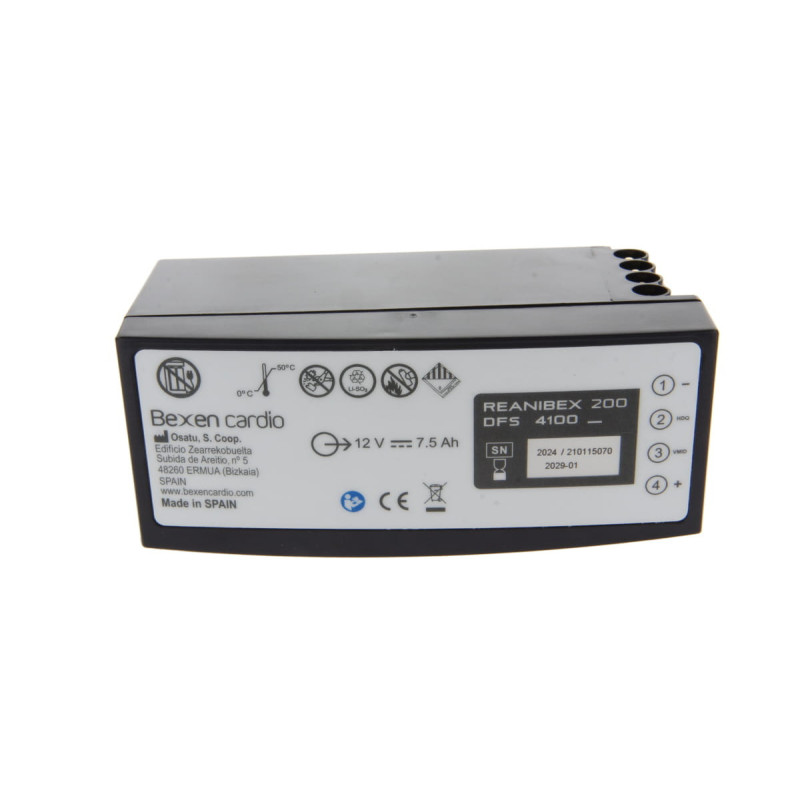 Batterie Lithium 12V d'origine pour Défibrillateur Bexen Reanibex 200