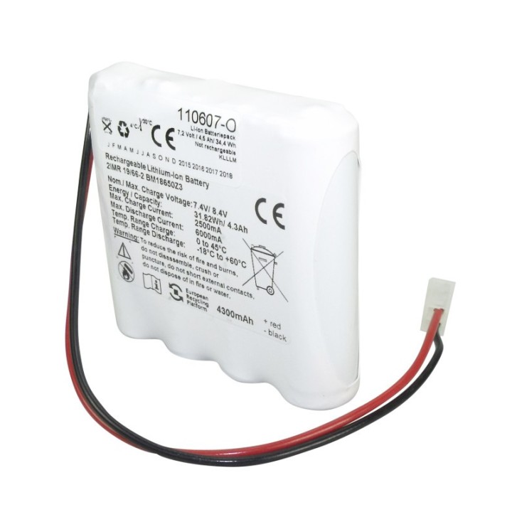 Batterie Li-ion d'origine 7.2V pour aspirateur de mucosités C161 Atmos