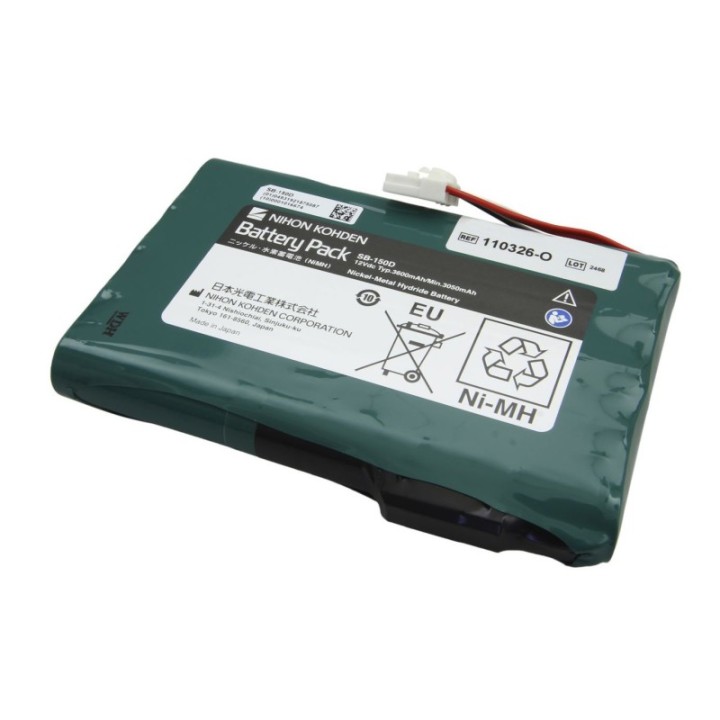 Batterie 12V Nihon Kohden Cardiofax ECG-1500, ECG-1550, X073 / SB-150D
