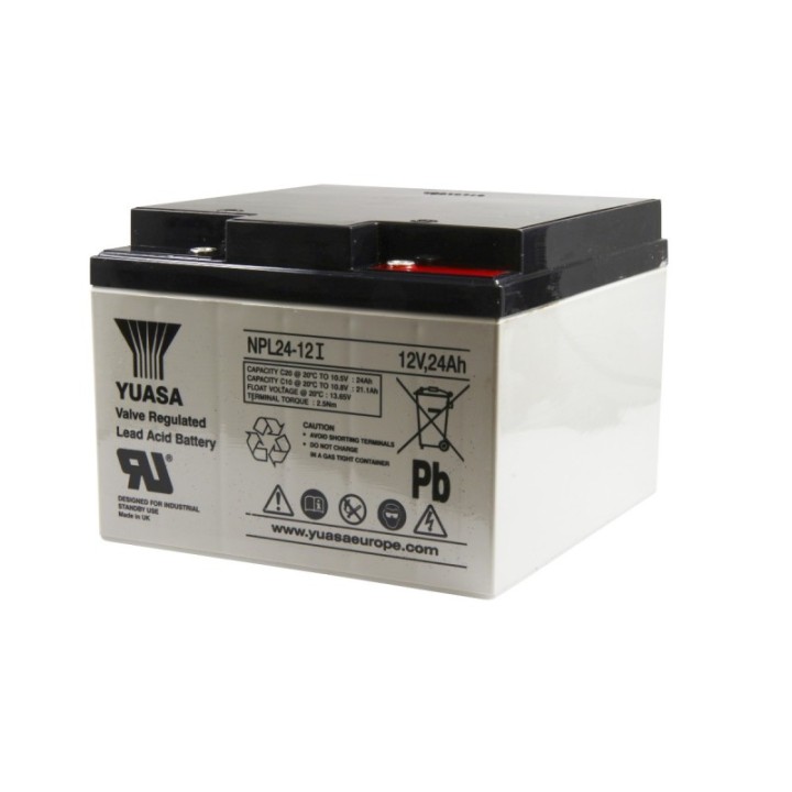 Batterie Plomb 12V Yuasa NP24-12 I, NPL24-12I - LL