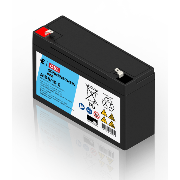 Batterie au plomb-gel 6V Exide Sonnenschein A106/10S – sans entretien