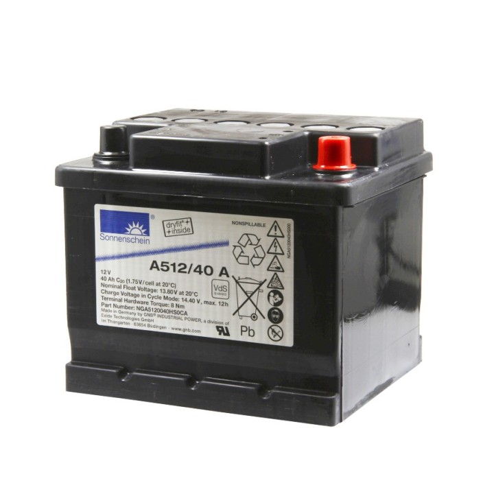 Batterie au plomb 12V Exide Sonnenschein A512/40A